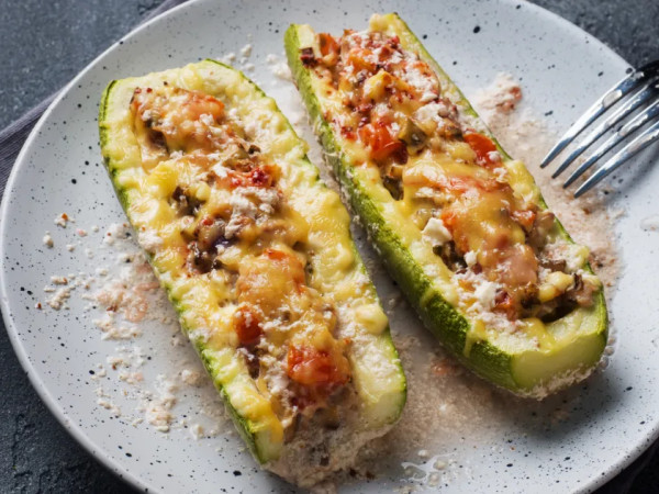 Savory Mediterranean Stuffed Zucchini
