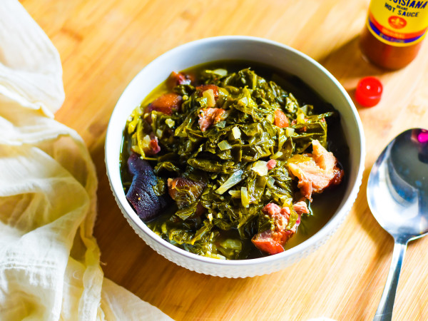 Savory Collard Greens and Ham Hocks