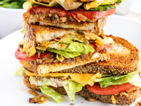 Grilled Vegetable and Cheese Sandwich