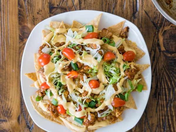 Vegan Cheese Nachos