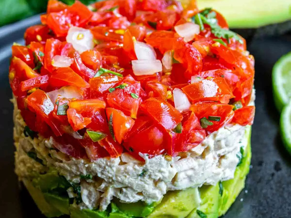 Avocado, Tuna, and Tomato Mix
