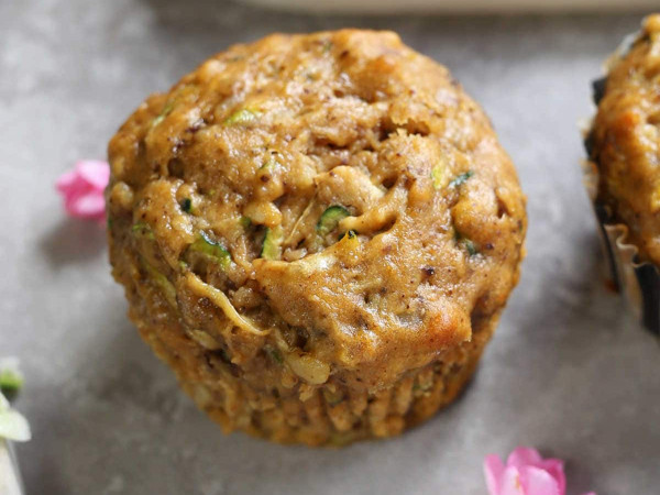 Muffins Made with Zucchini and Gluten-Free Ingredients