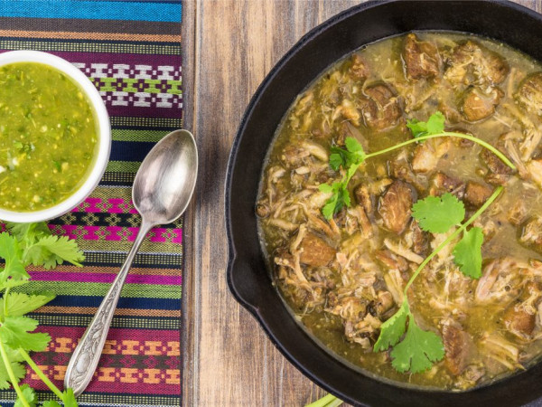 Tender Chicken Thighs with Tomatillos Made in the Instant Pot