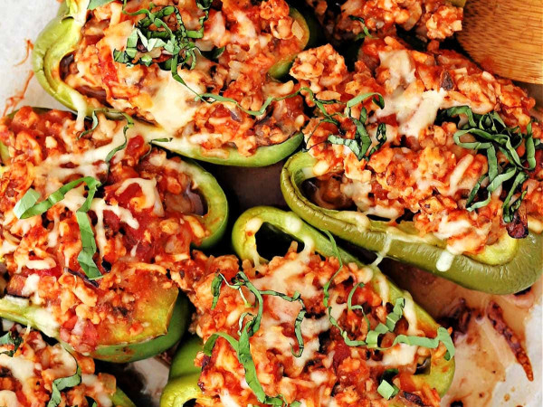 Acorn's Delicious Turkey-Stuffed Peppers