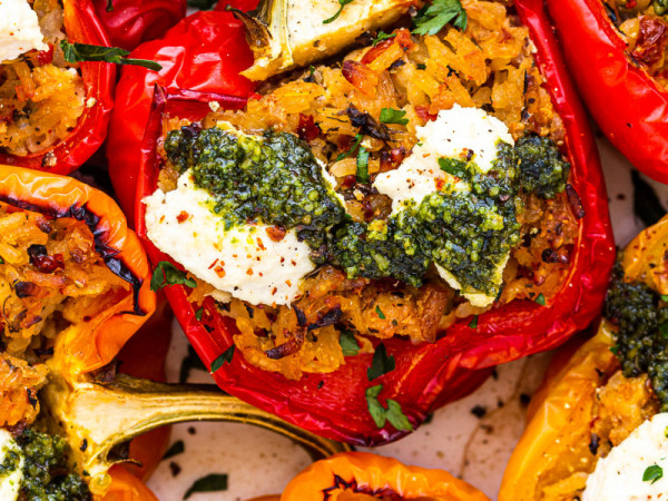 Effortless Vegan Stuffed Bell Peppers