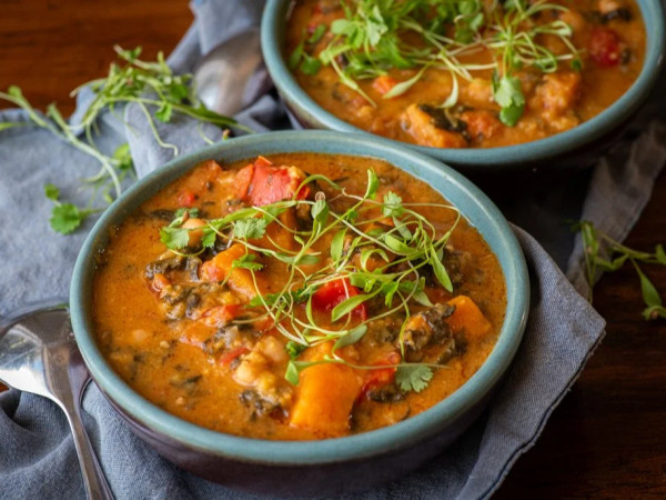 Soup with Sweet Potatoes and Red Lentils