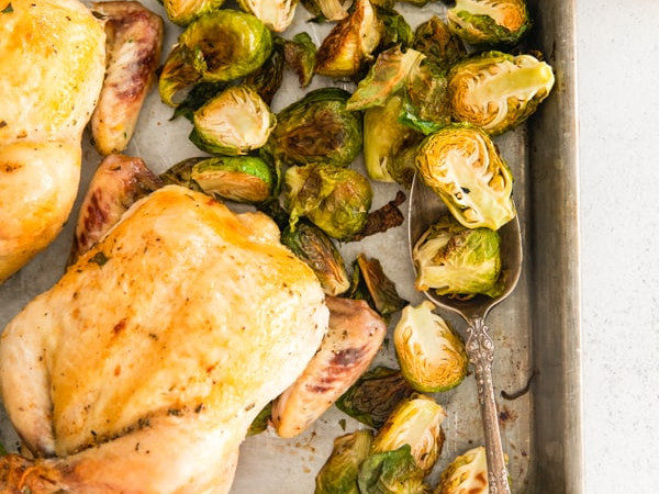 Easy Sheet Pan Dinner: Thanksgiving Cornish Hens