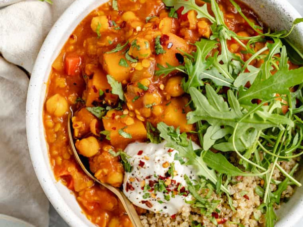 Hearty Moroccan Chickpea and Quinoa Stew