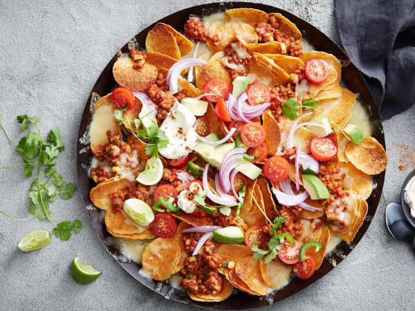 Slow-Cooked Lentil Nacho Delight
