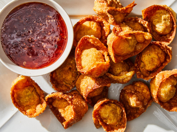 Greek-Inspired Fried Wontons