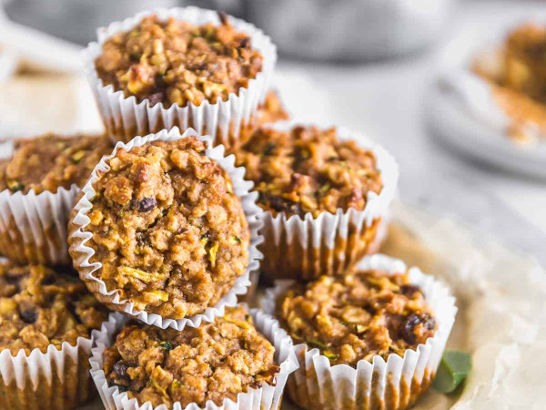 Plant-Based Zucchini Bread Muffins
