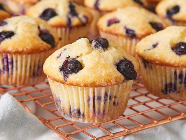 Blueberry Muffins So Soft They Melt Away