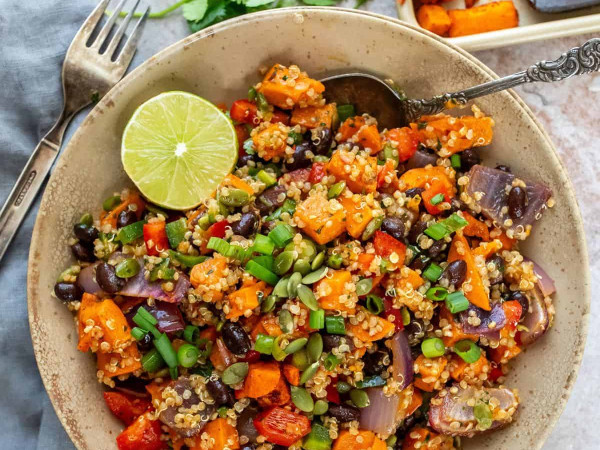 Salad of Quinoa and Roasted Yams