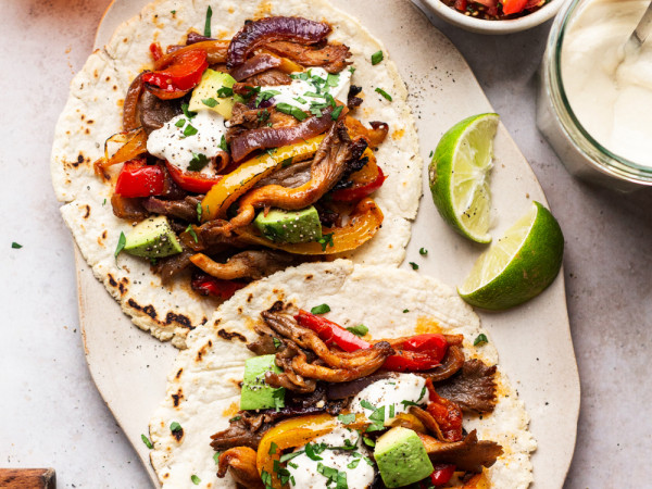 Smoky Avocado Fajitas (Vegetarian Version)