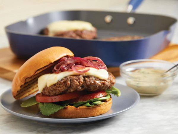 Burgers Cooked in a Skillet