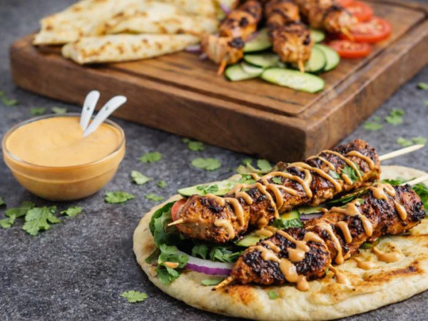 Chipotle Pork Stuffed Naan