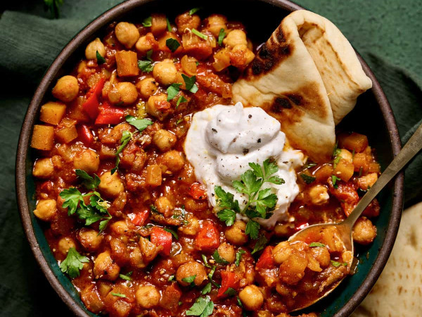 Hot Chickpea Tagine Dish