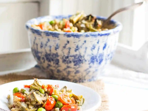 Mint-Infused Barley Pilaf