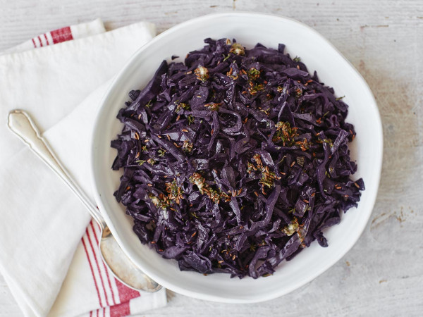Caraway-Infused Red Cabbage