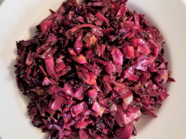 Sautéed Red Cabbage with Caraway Seeds