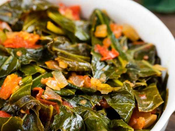 Dig Into These Vegetarian Collard Greens Fresh from the Pot