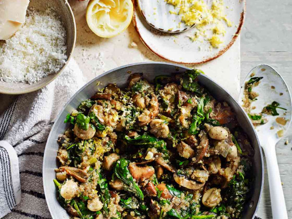 Quinoa Risotto with Mushrooms
