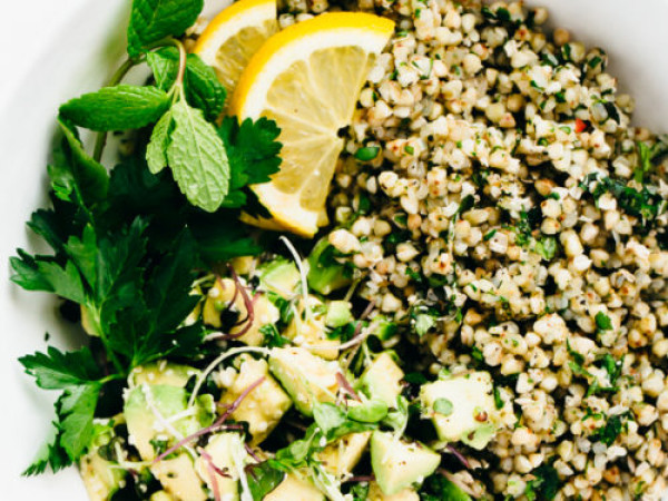 Gluten-Free Salad with Buckwheat and Avocado