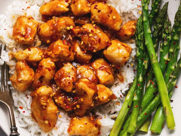 Chicken with Sweet and Spicy Sriracha Sauce