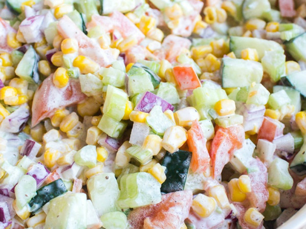 Freshly Made Vegetable Salad