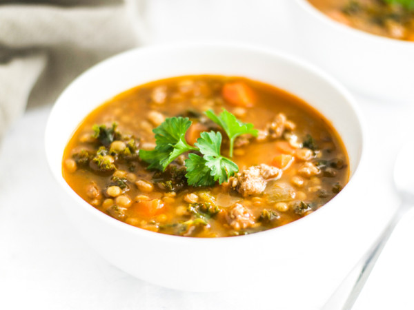 Wholesome Lentil and Sausage Broth