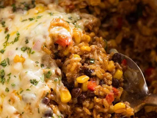 Flavorful Mexican Rice Casserole