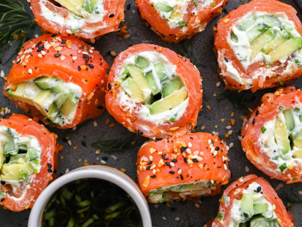 Salmon Rolls with a Smoky Flavor