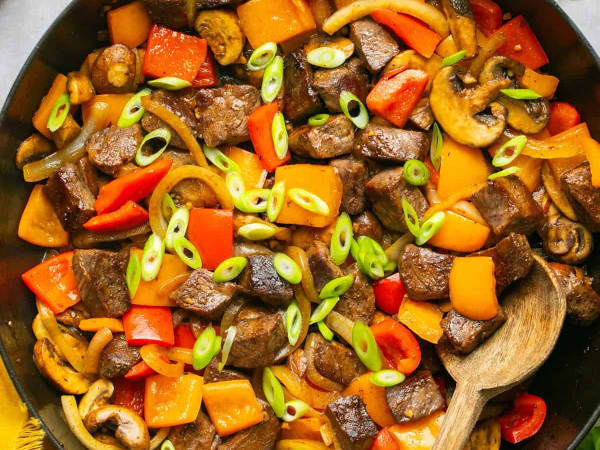 Beef Tips, No Mushrooms Added
