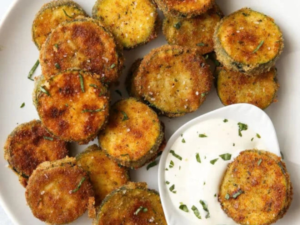 Crispy Ranch Zucchini Slices