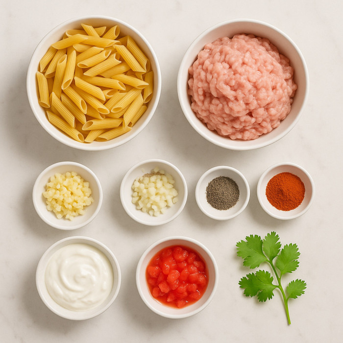 Anna Paul's Version of Turkish Pasta ingredients