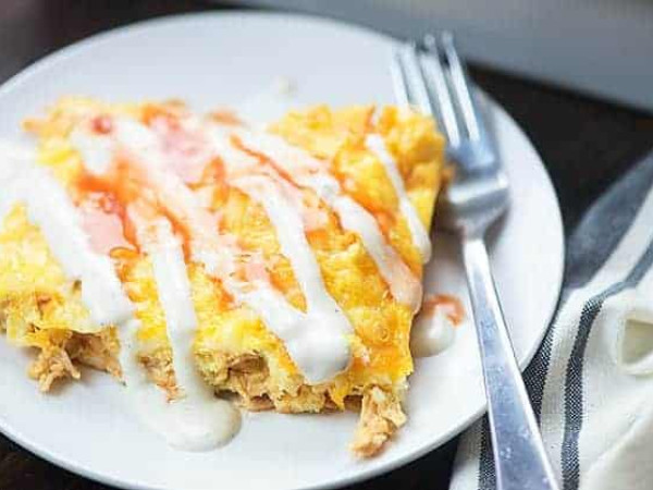 Low-Carb Buffalo Chicken Omelette Recipe