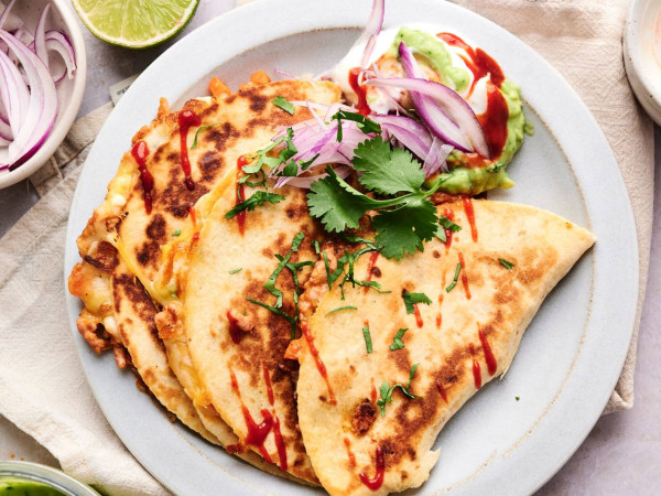 Straightforward Buffalo Chicken Quesadilla
