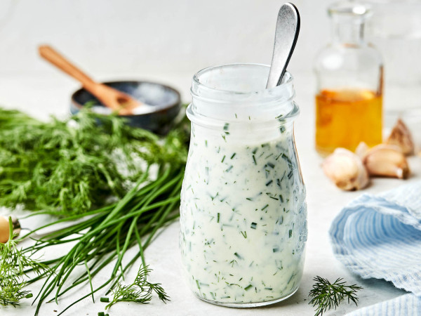 Creamy Ranch Dressing Using Greek Yogurt