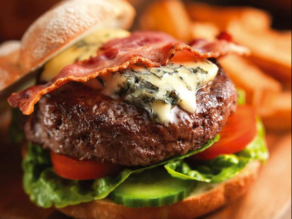 Cheeseburgers with Bacon and Savory Steak Sauce