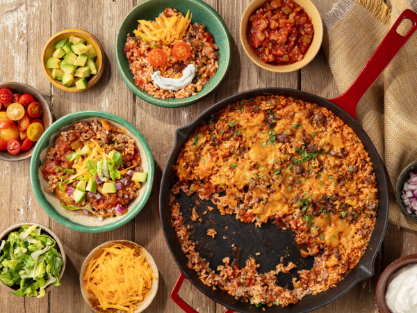 Easy One-Pan Taco Skillet by CAMPBELL