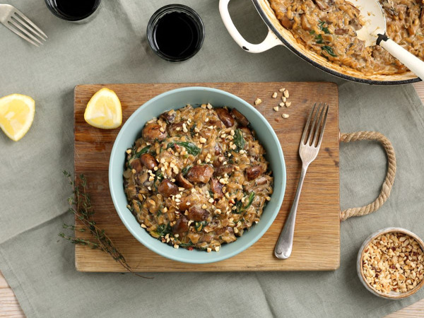 Creamy Risotto with Mixed Mushrooms