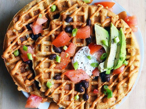 Zesty Southwestern Waffles