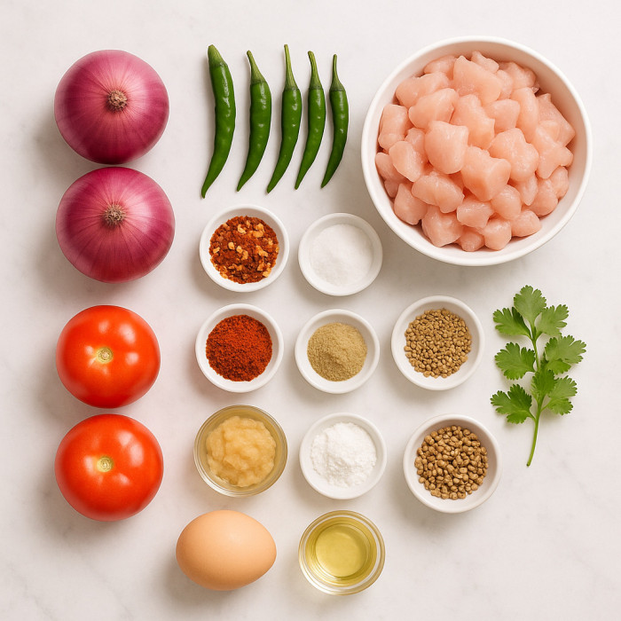 Tasty Chicken Burgers ingredients