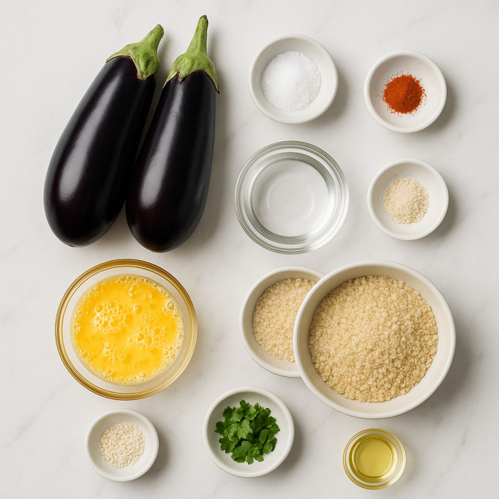 Fried Eggplant Slices ingredients