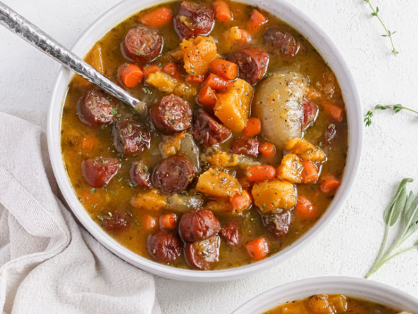 Chayote with Sausage in a Stew