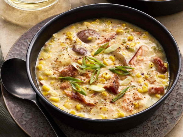 Hearty Chowder featuring Smoked Salmon