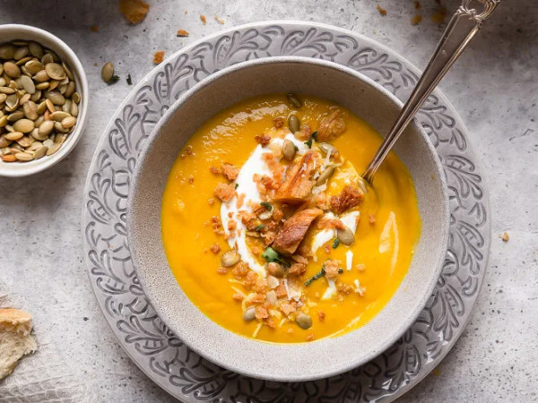 Nourishing Corn and Pumpkin Soup