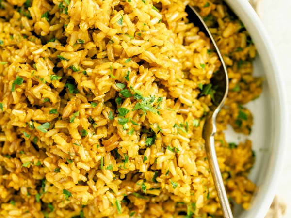 Effortless Spiced Brown Rice and Corn