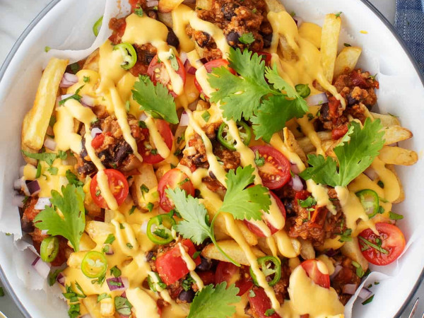 Chili Cheese Fries Made Vegan