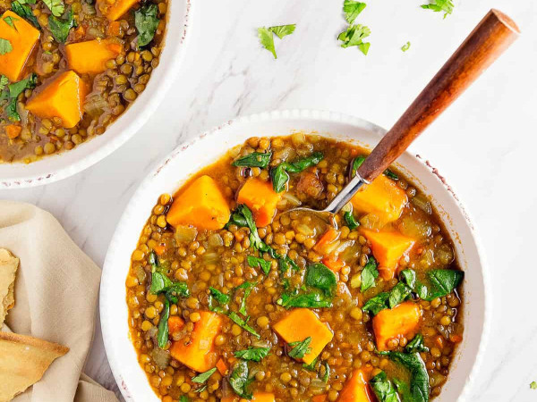 Hearty Moroccan Stew with Sweet Potatoes